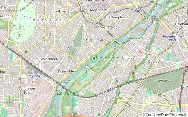 Isar an der Weideninsel / Reichenbachbrücke